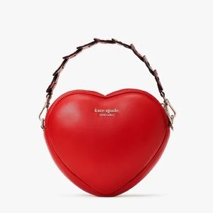 kate spade heartbreaker smooth leather 3d heart bag NWT